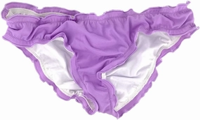 Sexy Women's Ruffle Wavy Brazilian Bikini Bottom Hipster Swimsuit