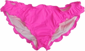 Sexy Women's Ruffle Wavy Brazilian Bikini Bottom Hipster Swimsuit