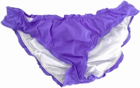 Sexy Women's Ruffle Wavy Brazilian Bikini Bottom Hipster Swimsuit