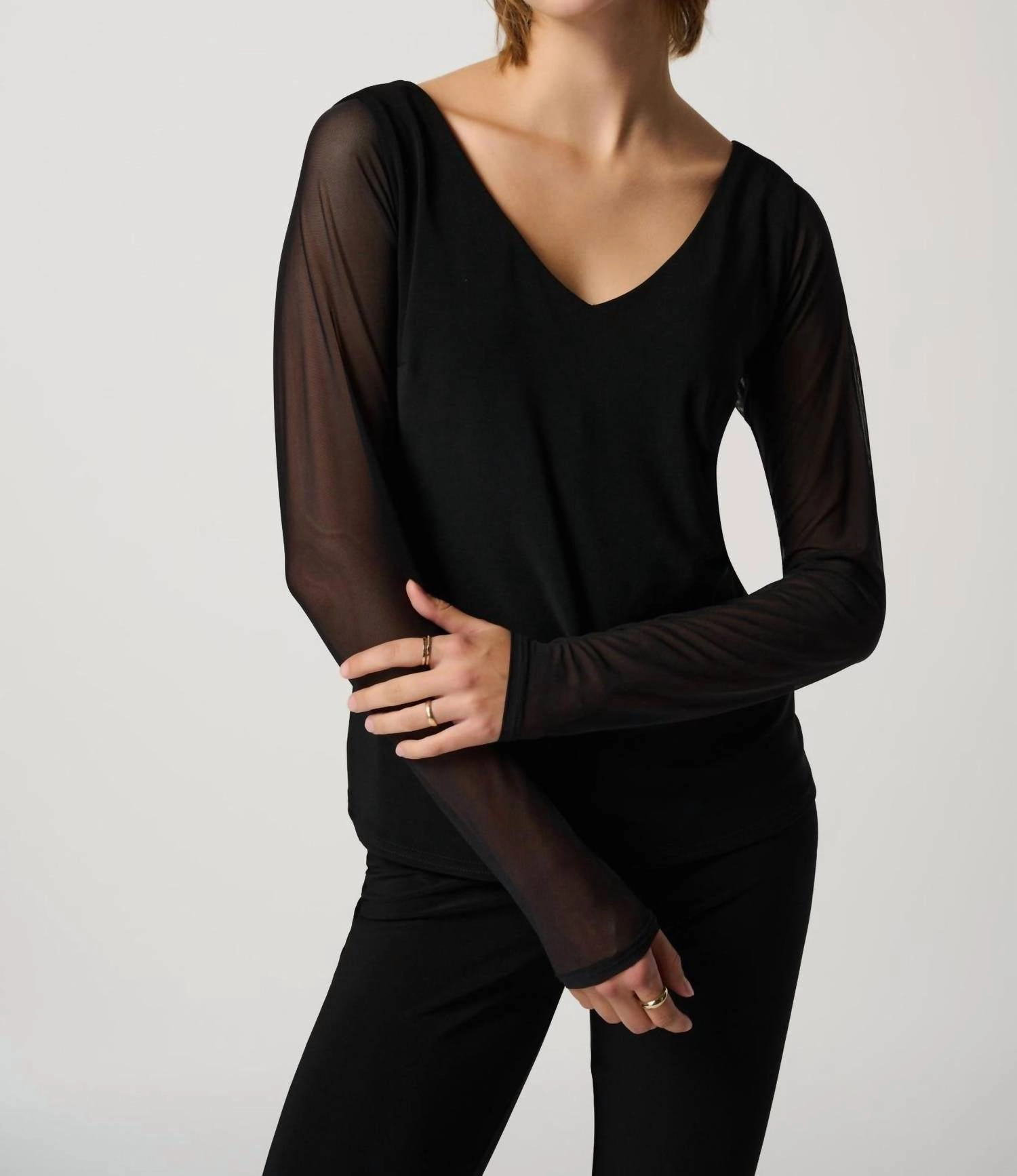 Shadow Sleeves & Cami In Black