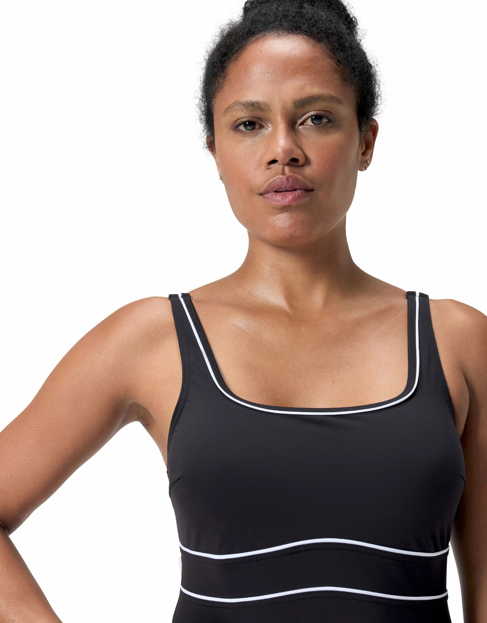 Shaping ContourEclipse Swimsuit - Black/White