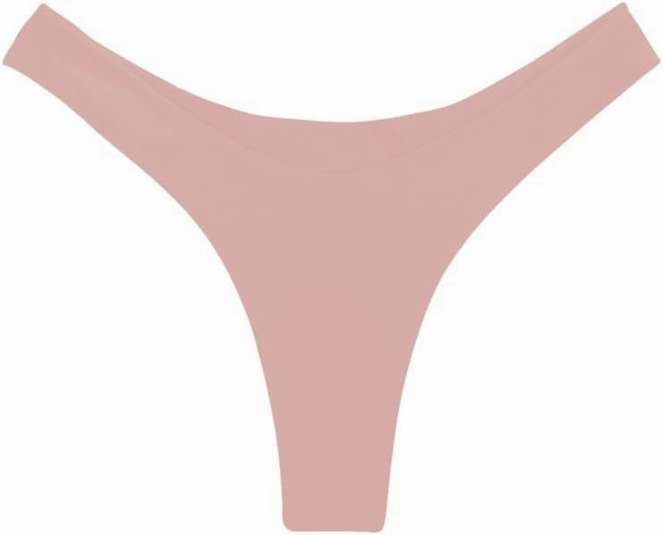SherryDC Women's Sexy Cheeky Thong Brazilian Cut Low Rise High Leg Bikini Bottom