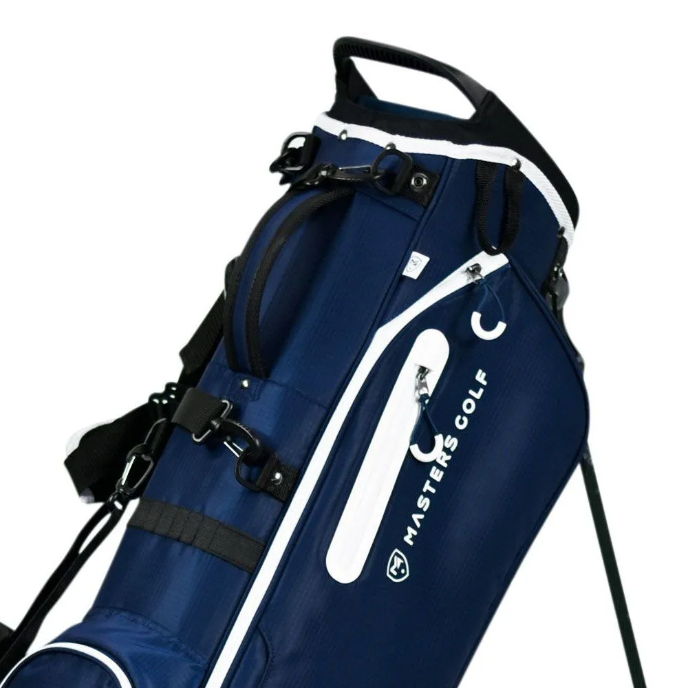Masters 7.5" Water Resistant Stand Bag - Navy/White, Golf elbow brace