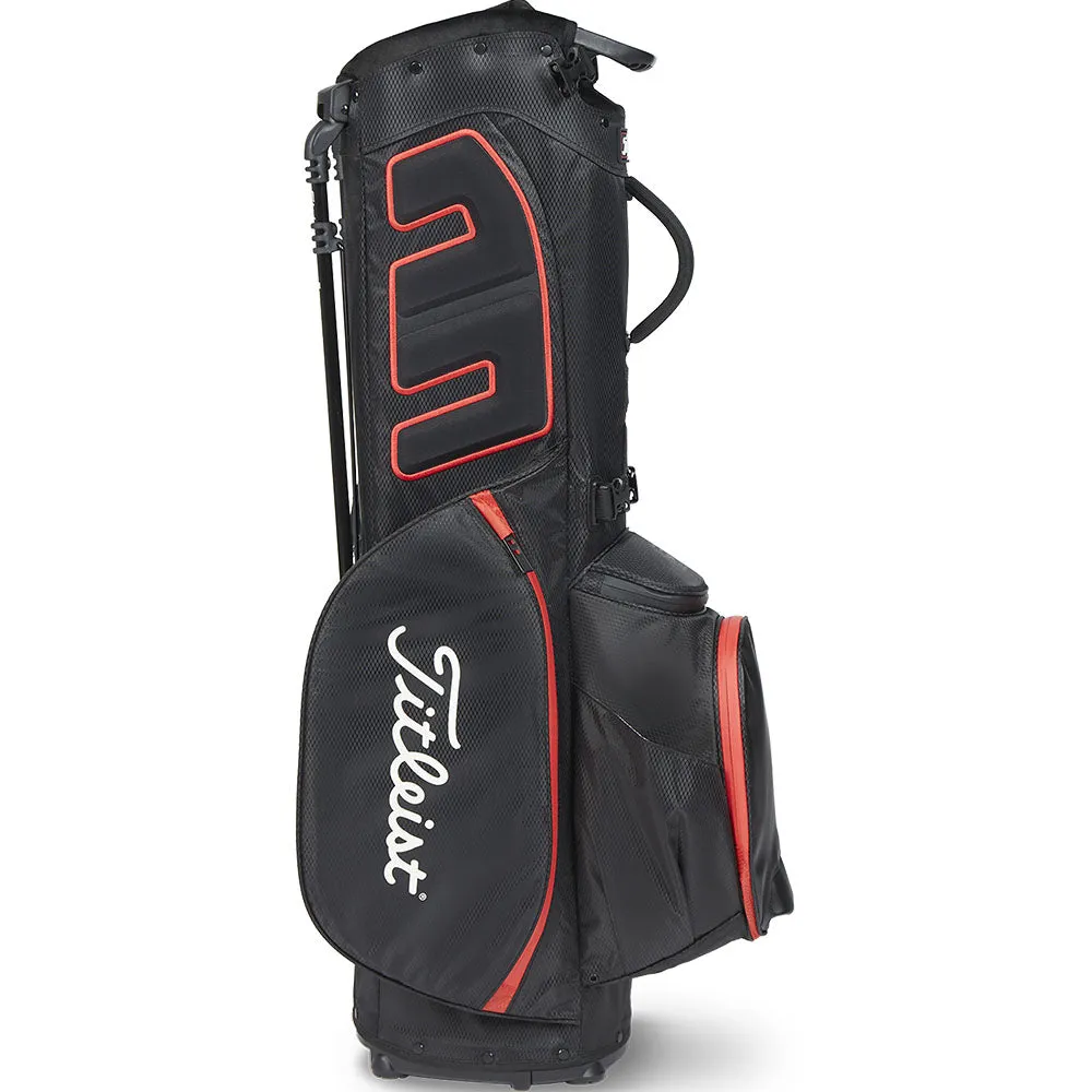 Titleist Players 5 StaDry Waterproof Stand Bag - Black/Black/Red, Compression golf socks, How to choose golf irons for beginners, Golf push cart