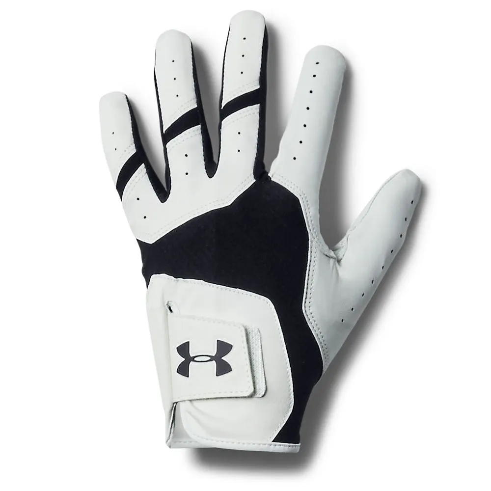 Under Armour Iso-Chill Cabretta Leather Golf Glove - Black/White, Summer golf shoes, Lightweight golf shoes, Golf practice net