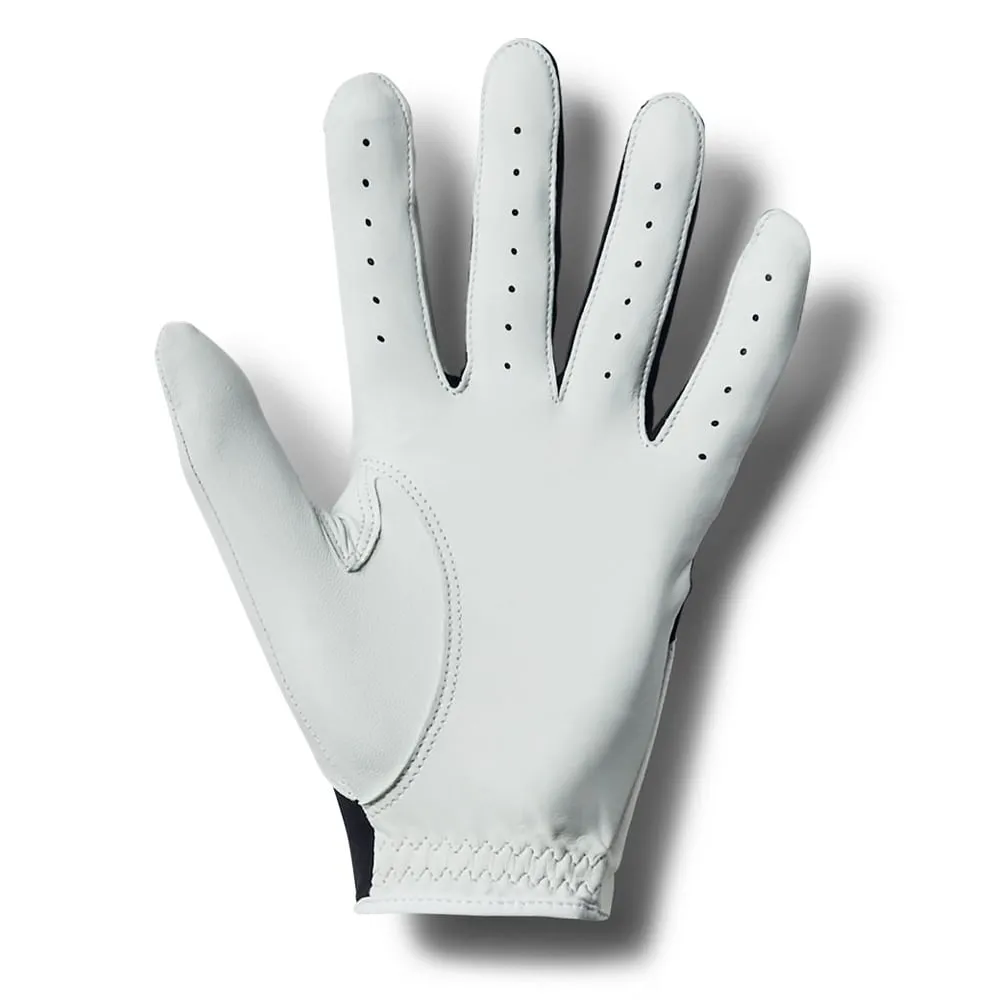 Under Armour Iso-Chill Cabretta Leather Golf Glove - Black/White, Left-handed golf putters, Golf meme gifts, Summer golf sale