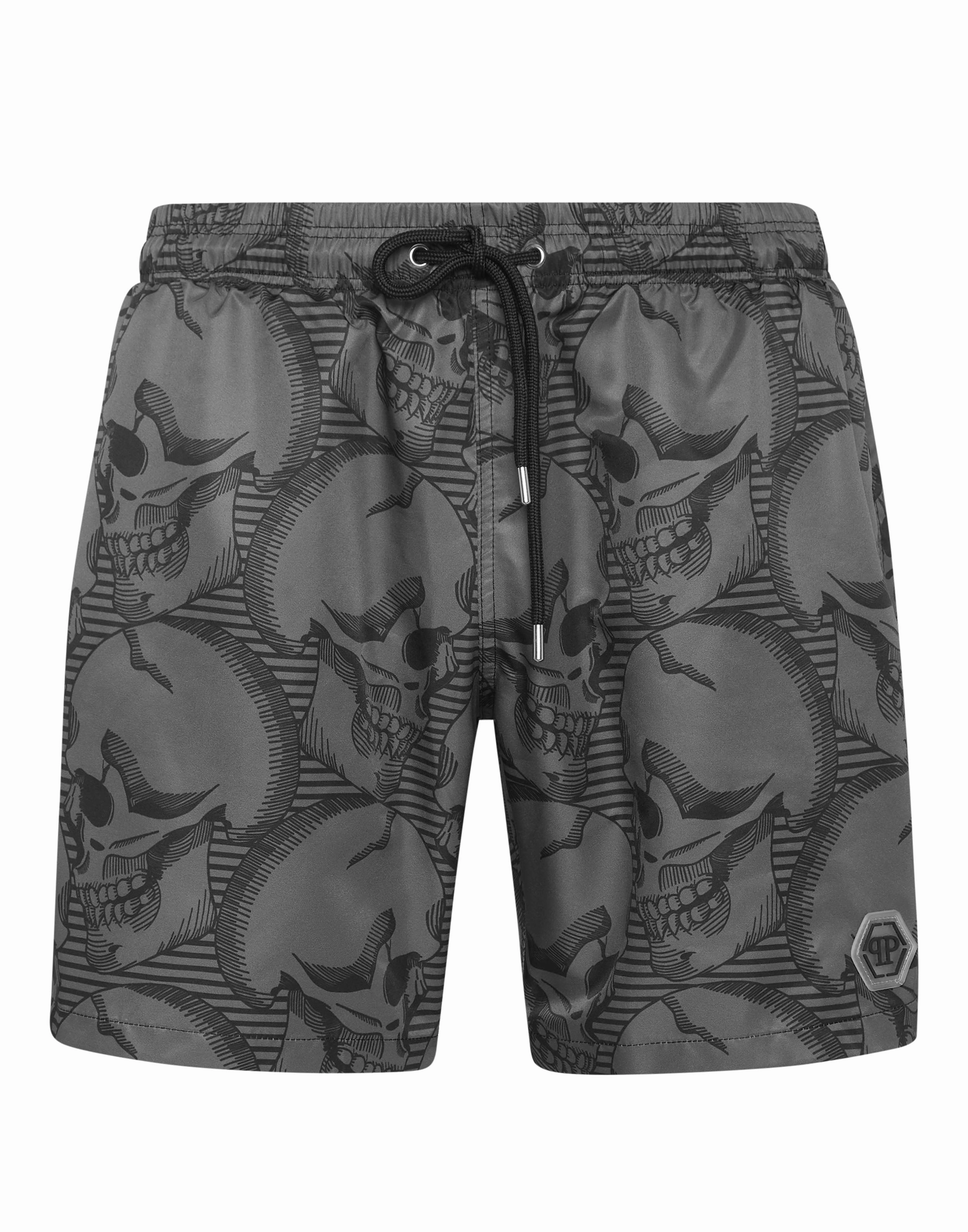 Short Swim Boxer Skull