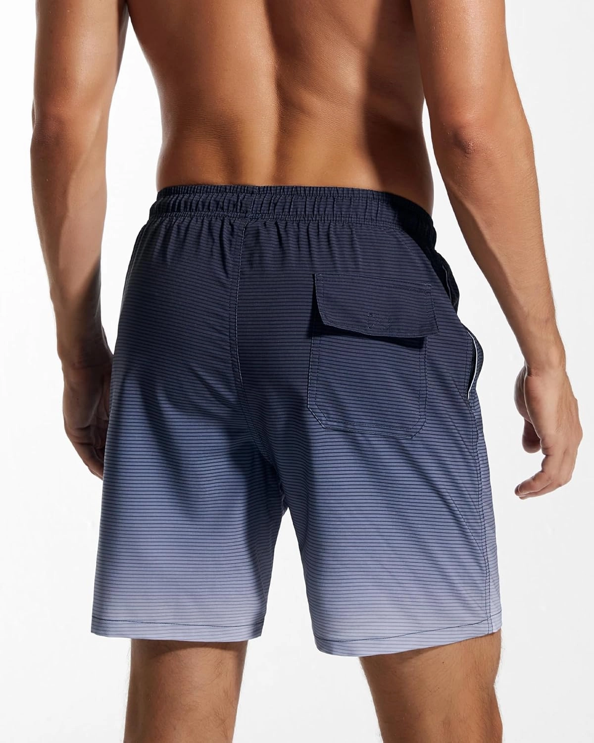 SILKWORLD Mens Swim Trunks Quick Dry Compression Liner 2 in 1 Shorts Men Swimsuit