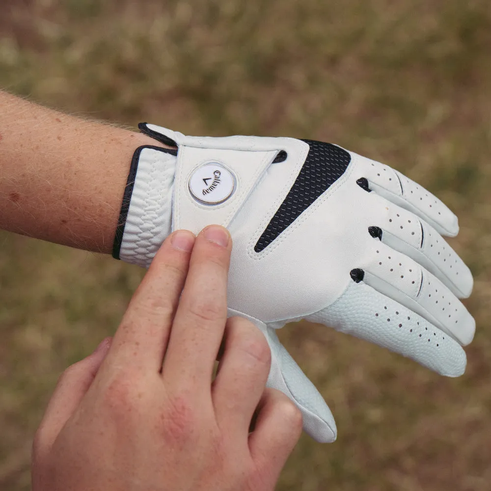 Callaway Syntech '25 Glove - White/Black, Golf wedges 52 degree, Golf hitting mat, Wide width golf shoes