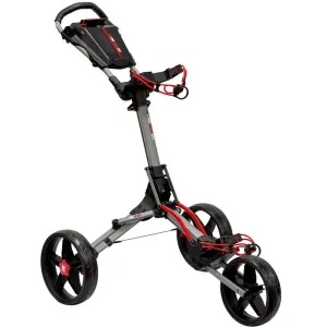 Simple. Smart. Powerful. EzeGlide Bolt 2 3-Wheel Push Trolley - Matt Grey/Red Everyday Low Price, Golf push cart