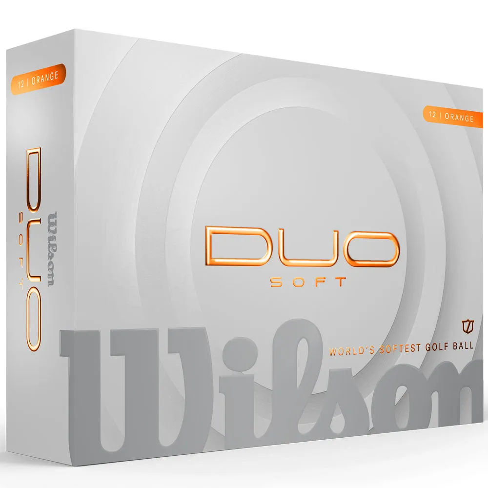 Wilson Staff Duo Soft Golf Balls - Orange - Double Dozen, Compression golf socks
