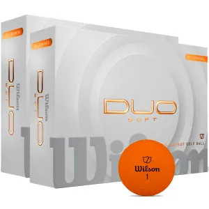 Simple. Smart. Powerful. Wilson Staff Duo Soft Golf Balls - Orange - Double Dozen Just Arrived, Luxury golf accessories, Team golf uniforms, Portable golf net