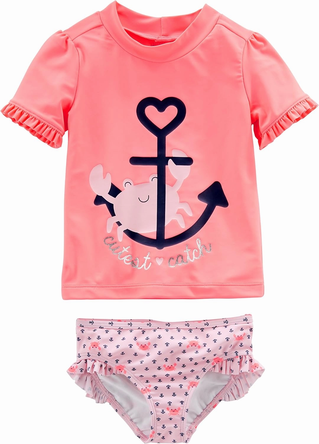Simple Joys by Carter's Girls' 2-Piece Assorted Rashguard Sets