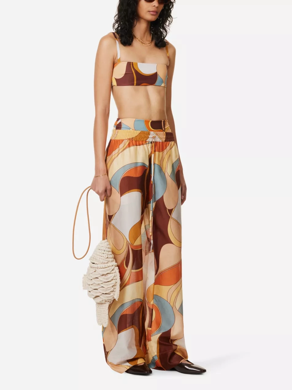 SIR. Vista Abstract Print Bandeau Bikini Top