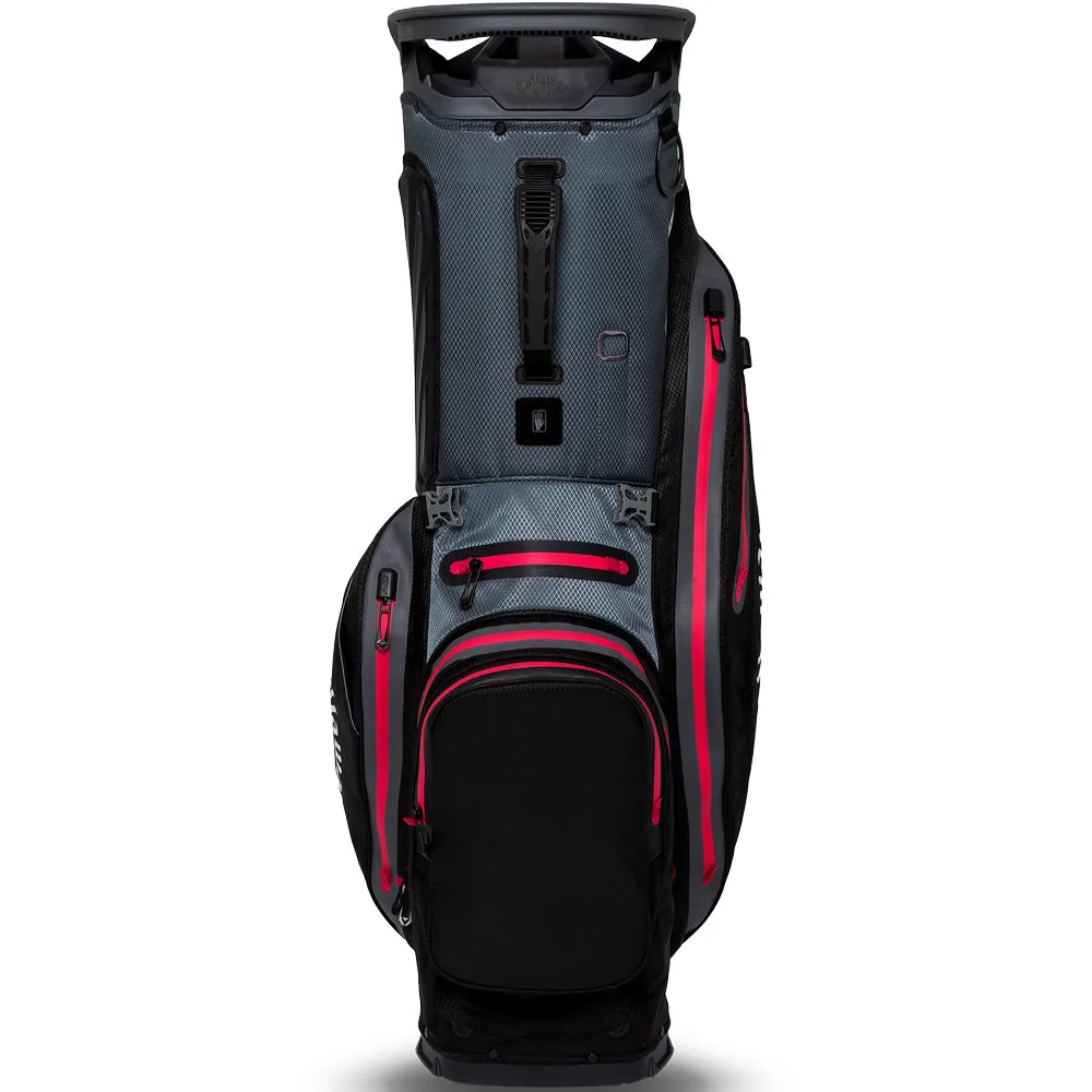 Callaway Fairway 14 HD Waterproof Stand Bag - Black/Charcoal/Pink, Golf divot tool, Golf cart cup holder