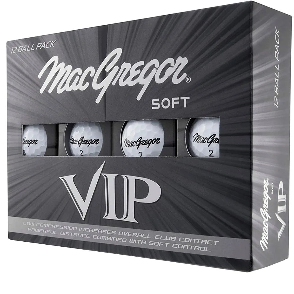 MacGregor VIP Golf Balls - White - 12 Pack, Lightweight golf shoes, Golf travel case