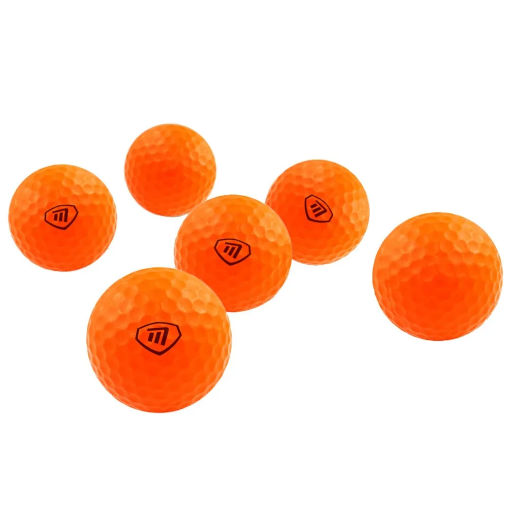 Masters Lite Flite Foam Practice Balls (6 Pack) in Eco Bag - Orange, Junior golf clubs set, SPF 50 golf shirts, Golf rain gloves