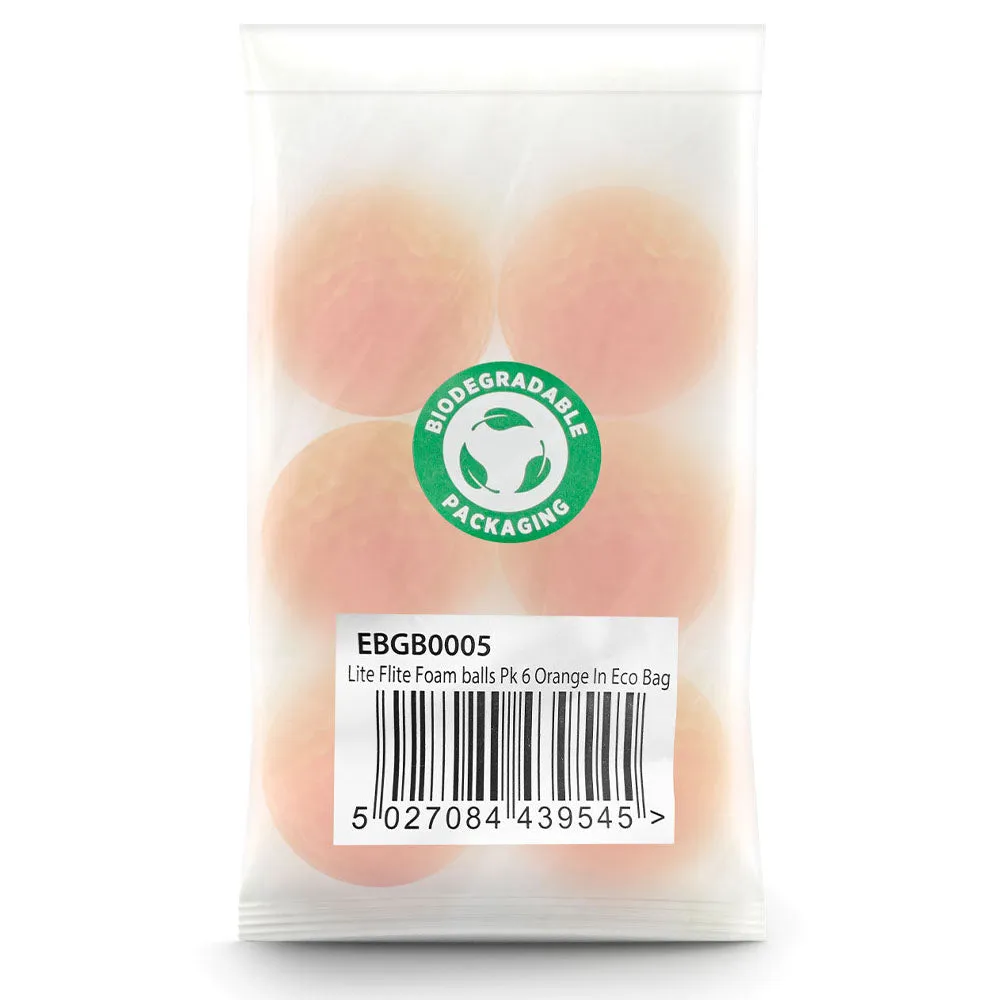 Masters Lite Flite Foam Practice Balls (6 Pack) in Eco Bag - Orange, Affordable golf clubs, SPF 50 golf shirts