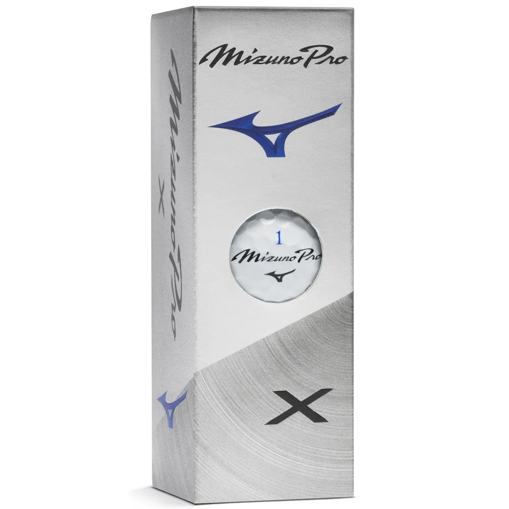 Mizuno Pro X Golf Balls - White - 12 Pack, Golf rangefinder, Airline approved golf bag