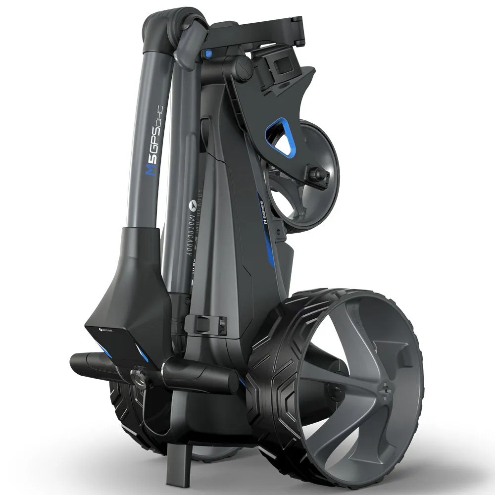 Motocaddy M5 GPS DHC Electric Trolley - Graphite, Cadet size golf gloves