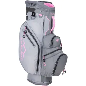 Smart Pick Sun Mountain E-Lite Cart Bag - Nickel/Cadet/Pink Fresh Drop, Golf stretching straps