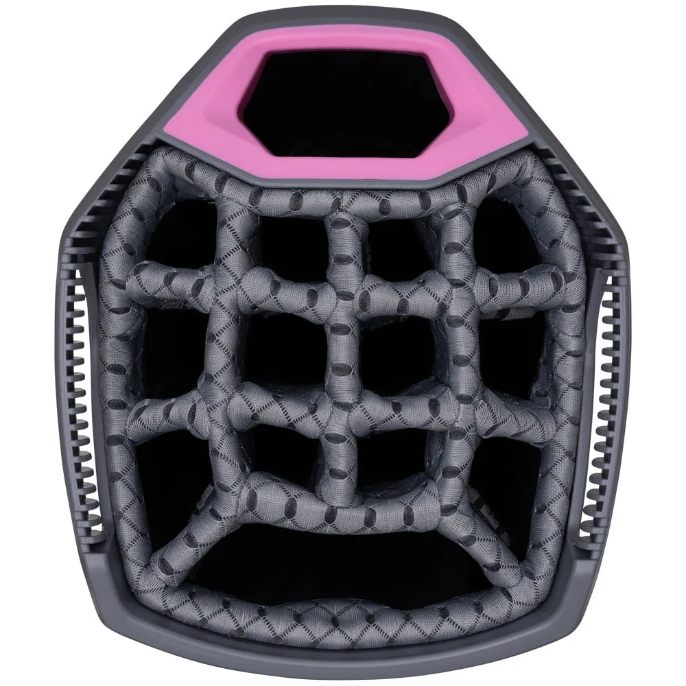 Sun Mountain E-Lite Cart Bag - Nickel/Cadet/Pink, Golf launch monitor, Golf club loft adjustment