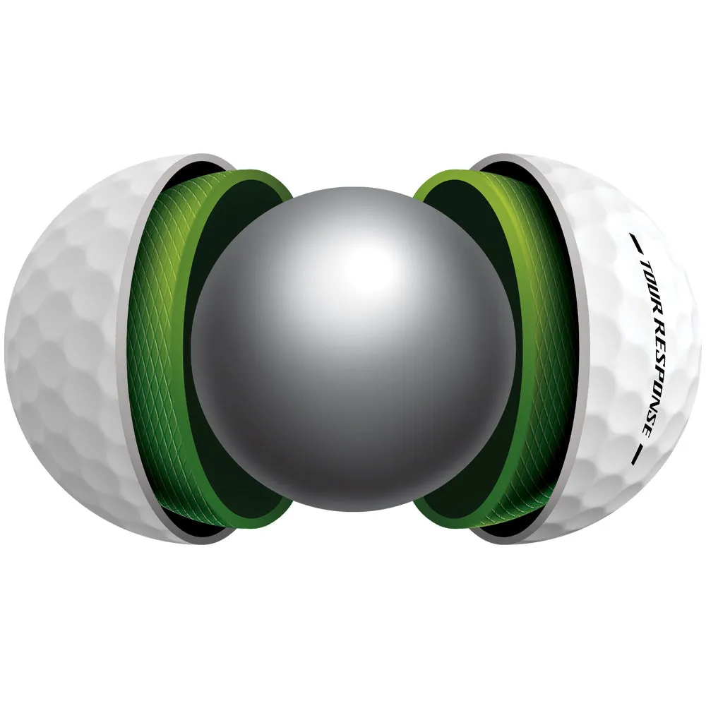 TaylorMade Tour Response Balls - 4 for 3 - White, Portable golf net