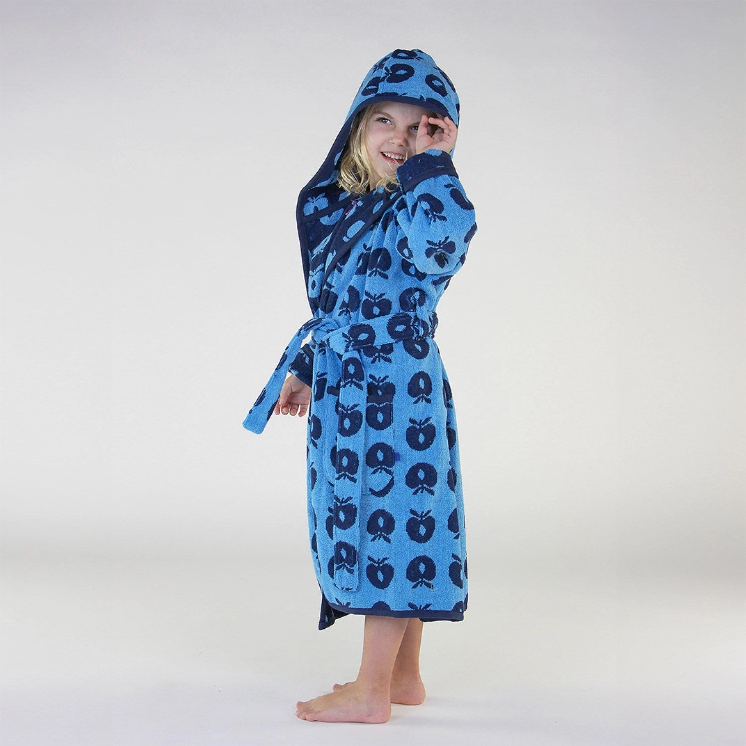 Smfolk Blue Grotto Bathrobe With Apples