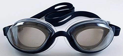 Snake & Pig Basilisk Swimming Goggles, Comfortable Fit for Adult Men Women Youth Kids Children (Black with clear metallized lens)