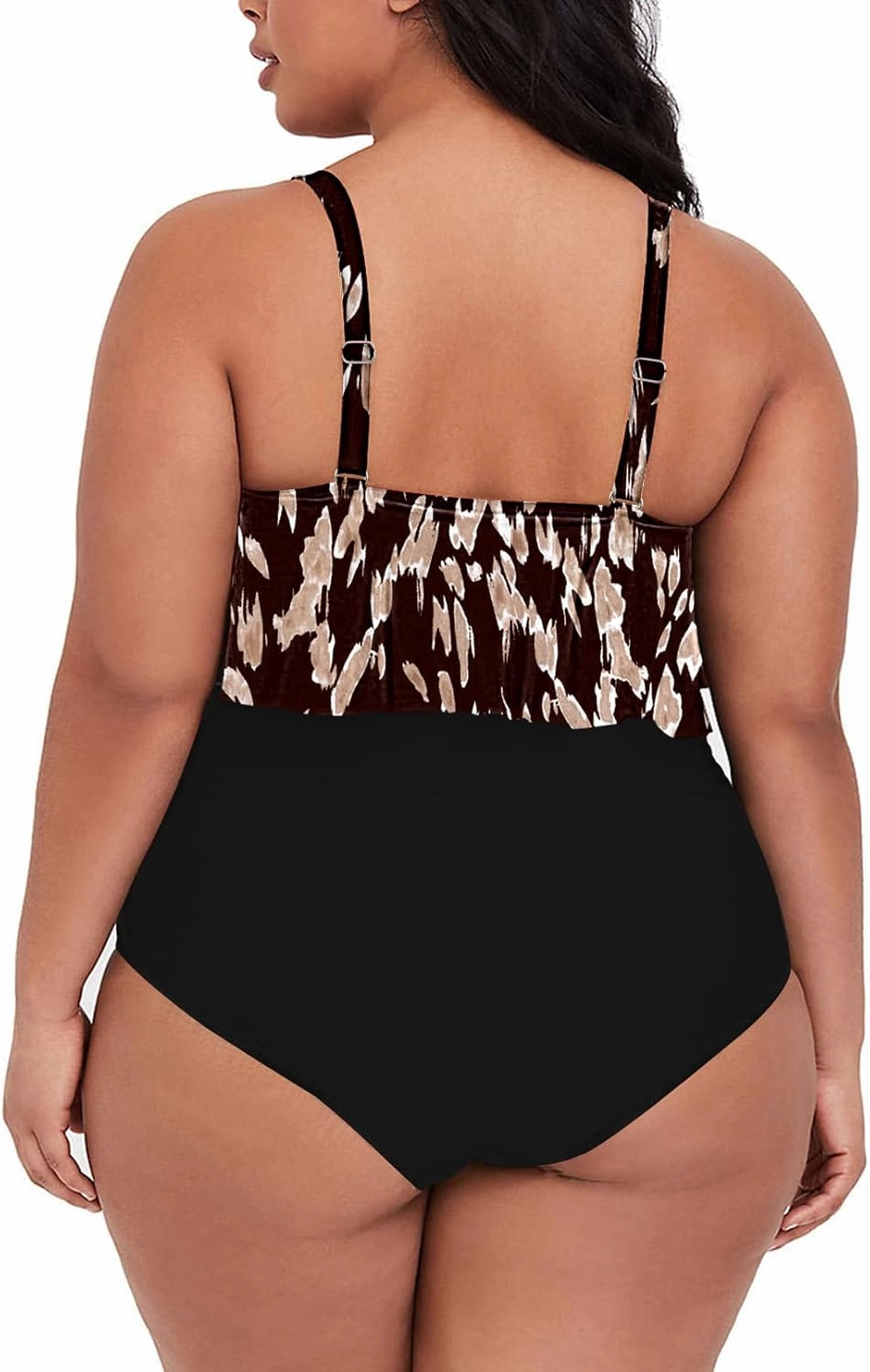 Sovoyontee Women's 2 Piece Plus Size High Waisted Swimsuit Bathing Suit