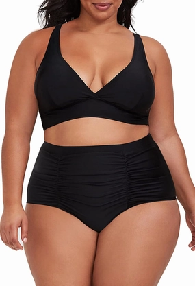 Sovoyontee Women's 2 Piece Plus Size High Waisted Swimsuit Bathing Suit