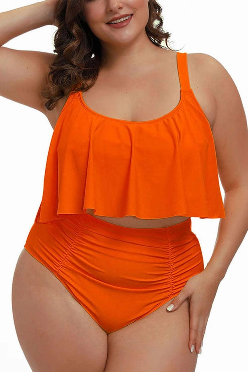 Sovoyontee Women's 2 Piece Plus Size High Waisted Swimsuit Bathing Suit