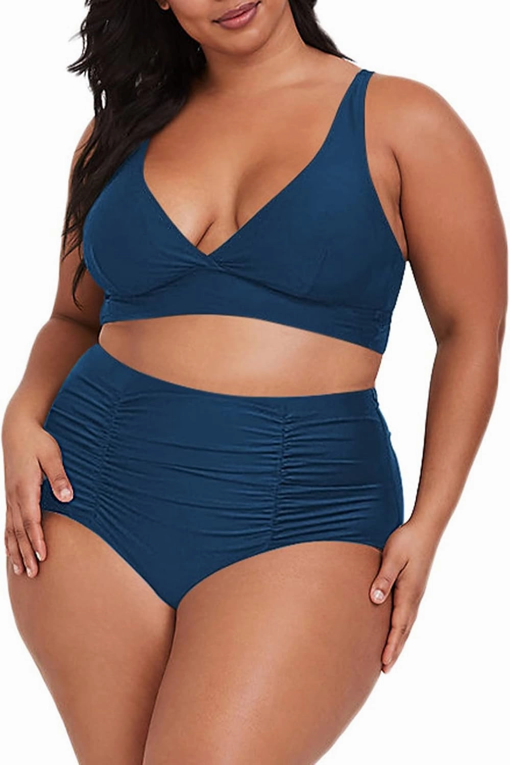 Sovoyontee Women's 2 Piece Plus Size High Waisted Swimsuit Bathing Suit