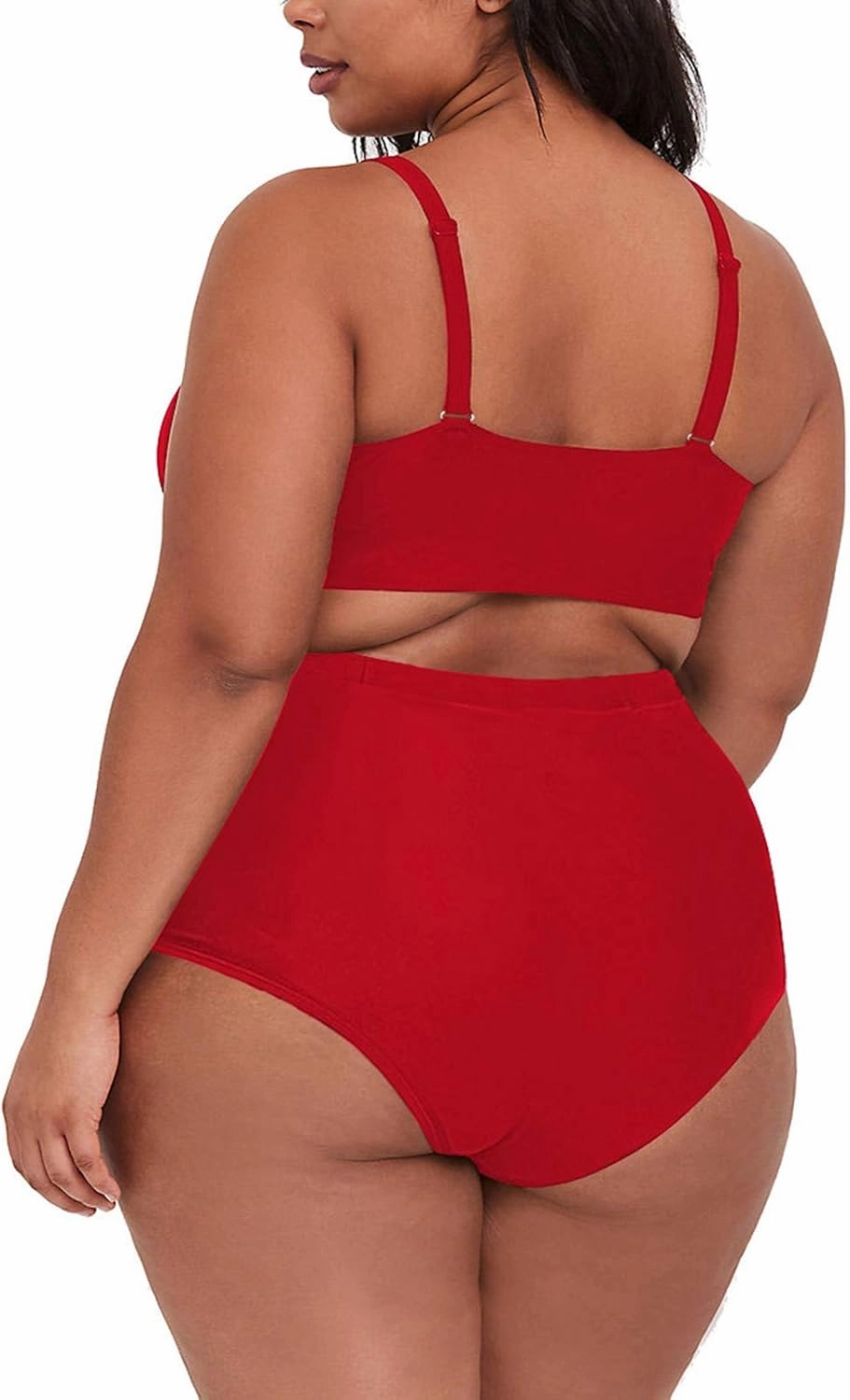 Sovoyontee Women's 2 Piece Plus Size High Waisted Swimsuit Bathing Suit
