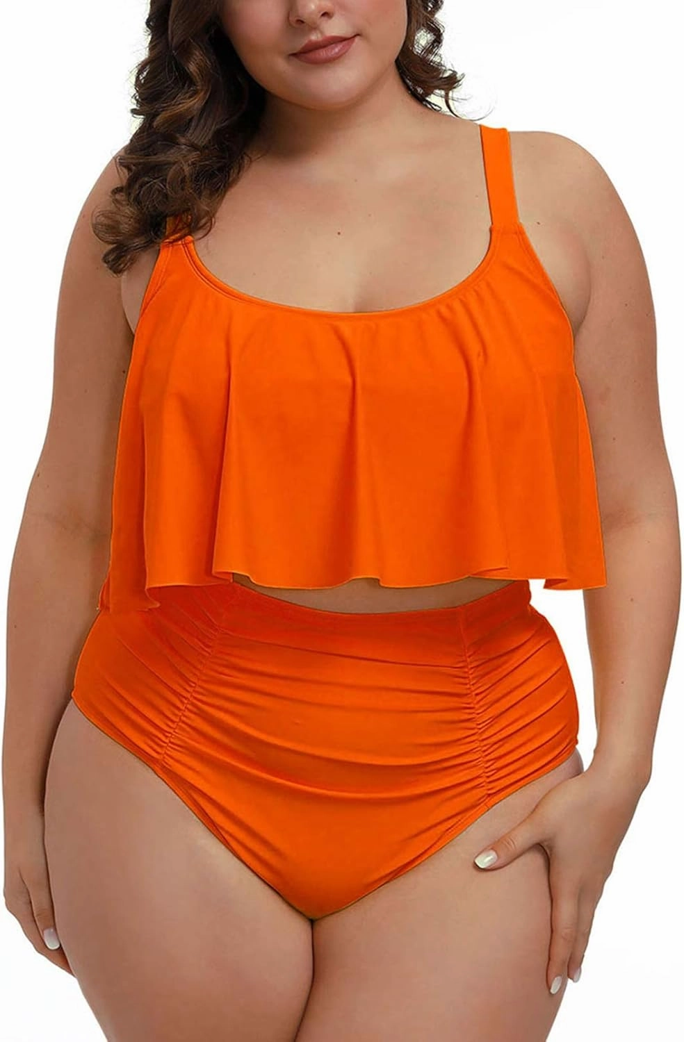 Sovoyontee Women's 2 Piece Plus Size High Waisted Swimsuit Bathing Suit
