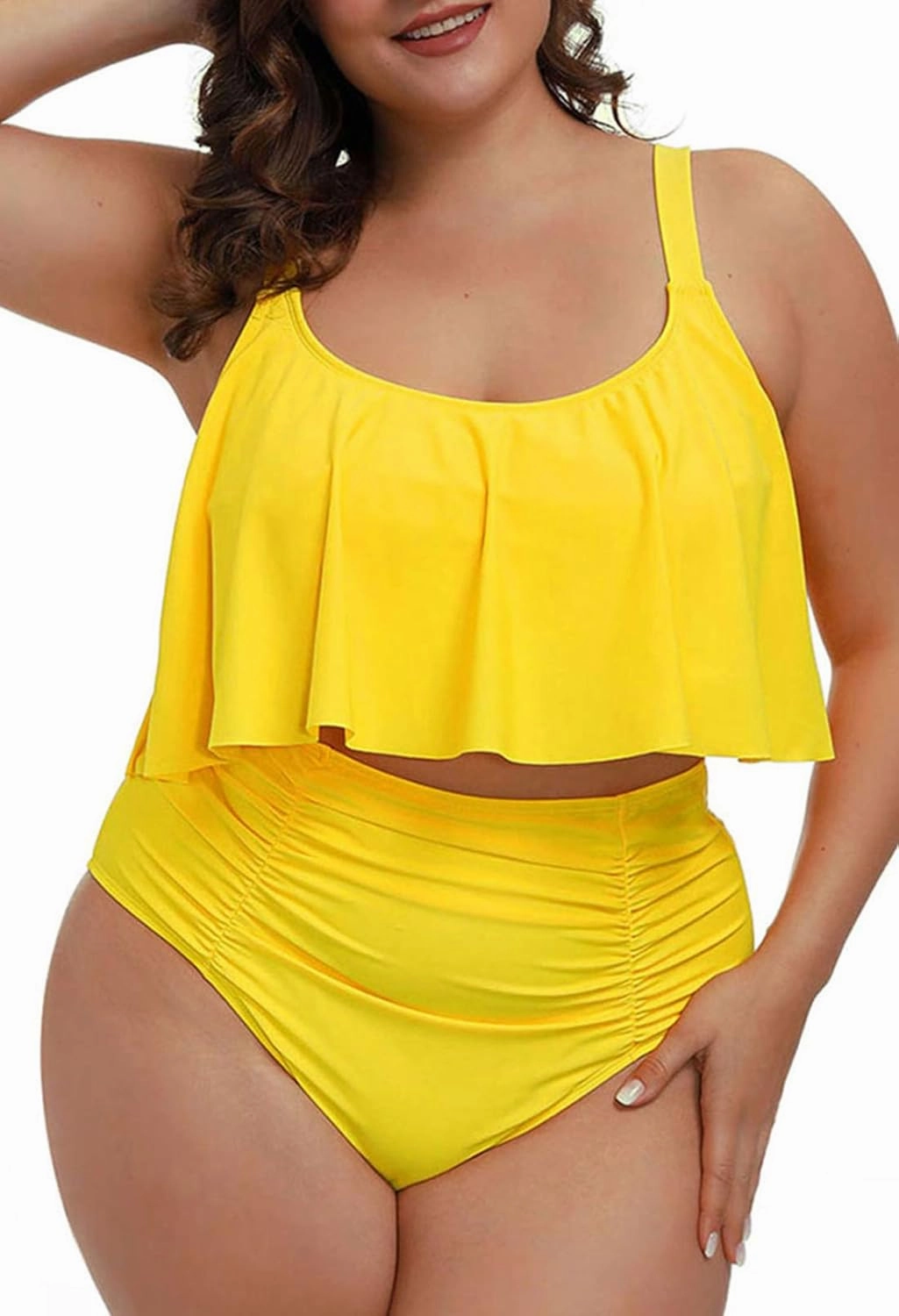 Sovoyontee Women's 2 Piece Plus Size High Waisted Swimsuit Bathing Suit