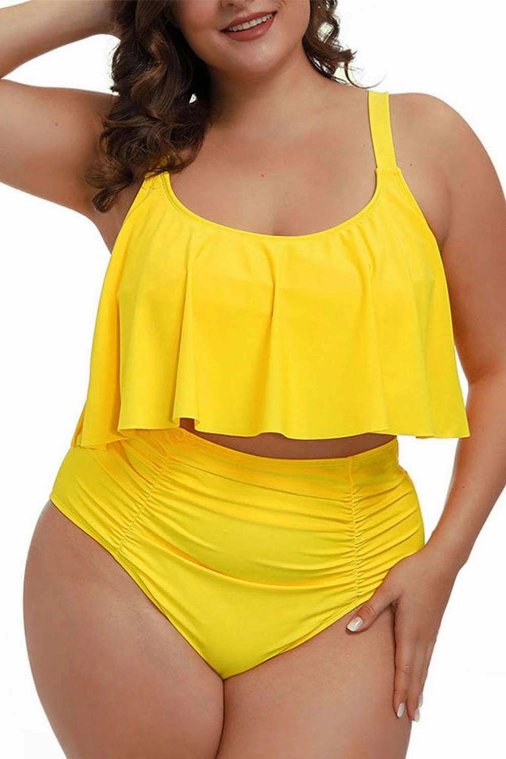 Sovoyontee Women's 2 Piece Plus Size High Waisted Swimsuit Bathing Suit