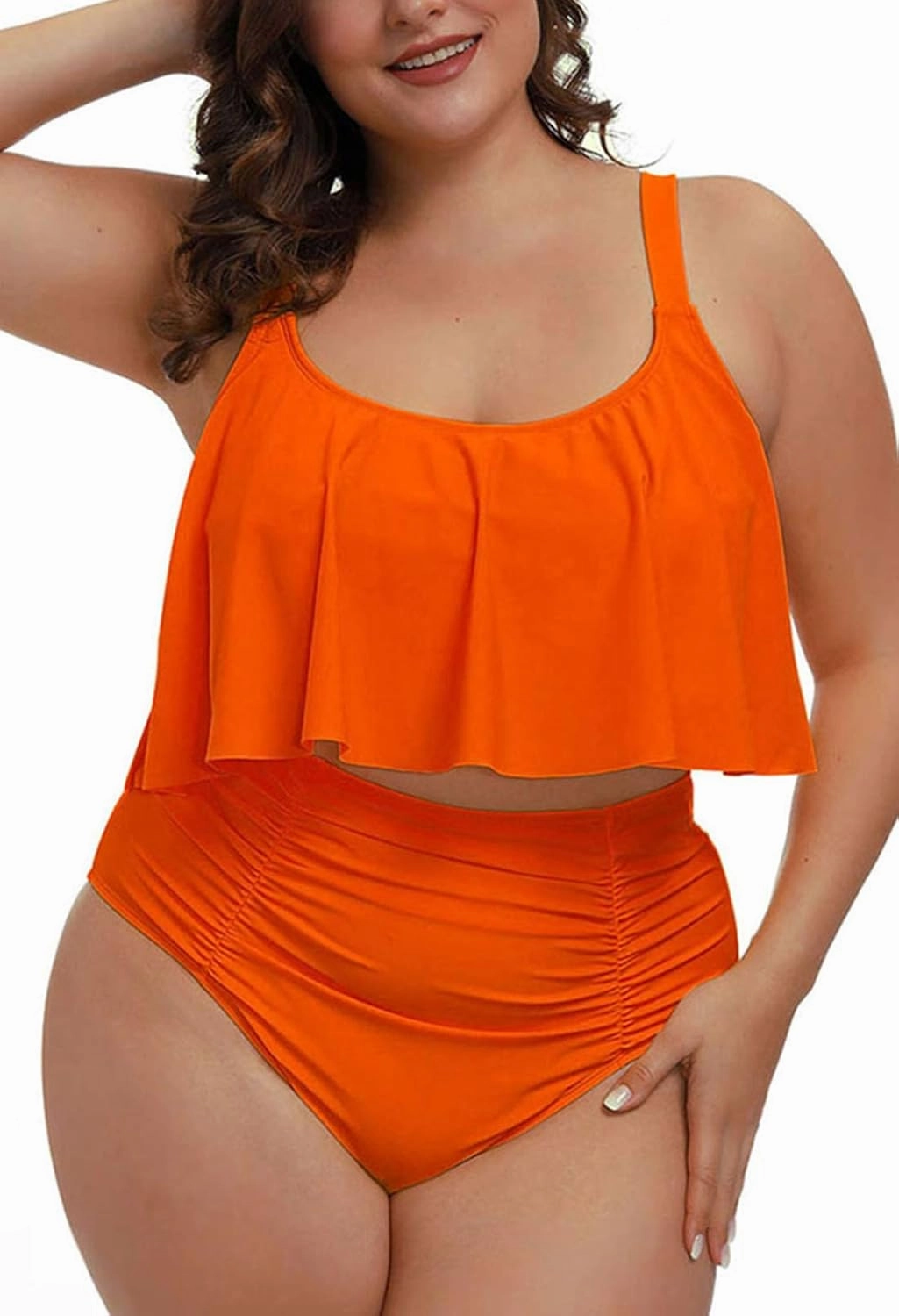 Sovoyontee Women's 2 Piece Plus Size High Waisted Swimsuit Bathing Suit