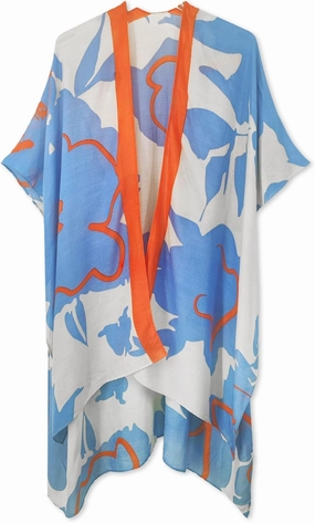 Spicy Sandia Kimonos for Women Floral Beach Cover Up Loose Swimsuit Bathing Suit Coverup Cardigan for Summer Swimwear