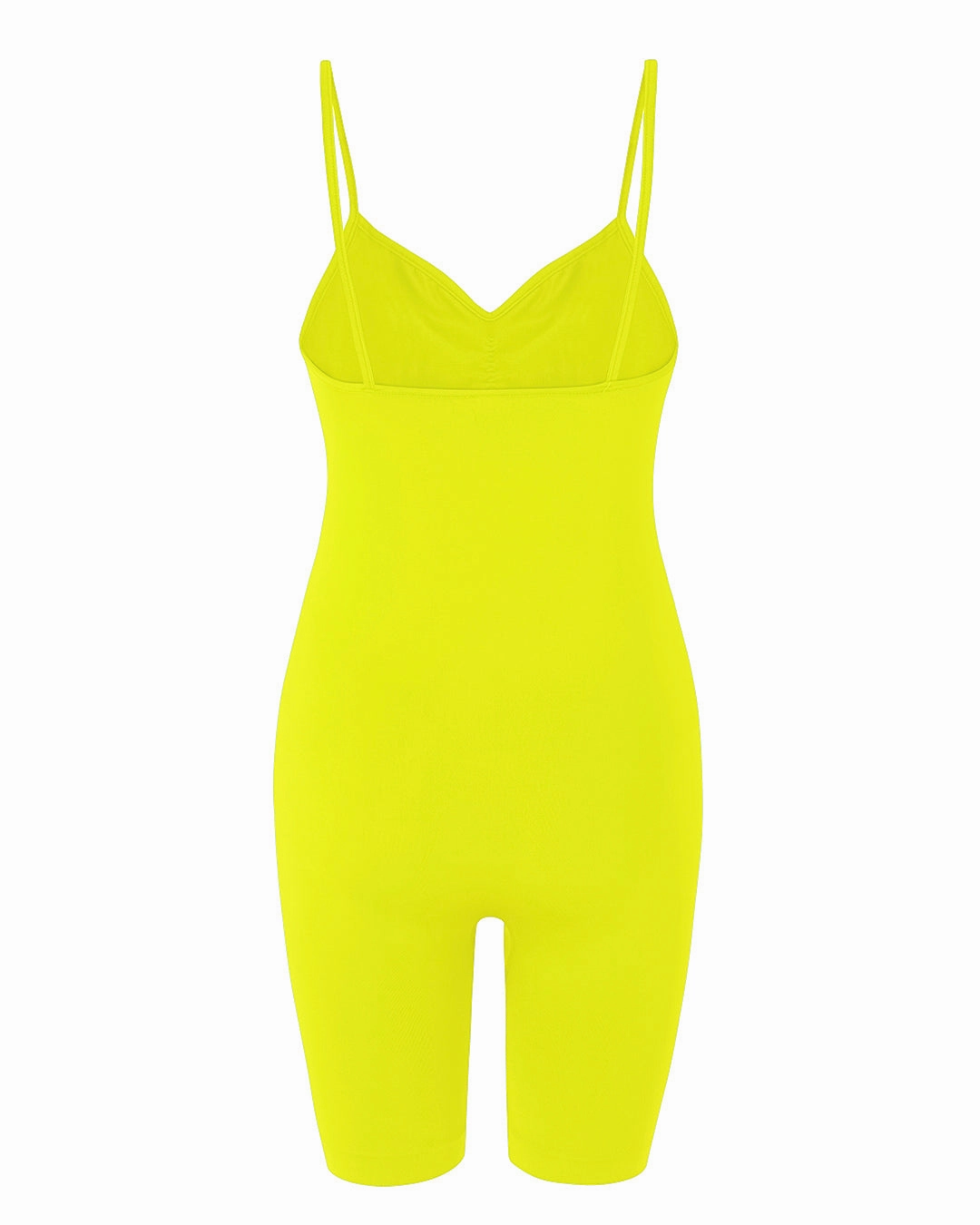 SPIRITED Shorts Unitard | Neon Yellow