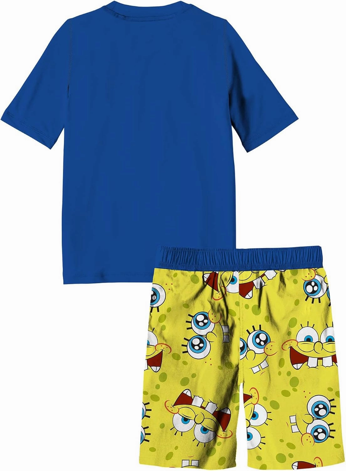 Spongebob Squarepants Boys Swim Trunk & Rashguard Set