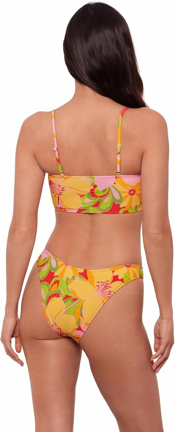 Sports Illustrated Women's Shirred Tie Midkini Top