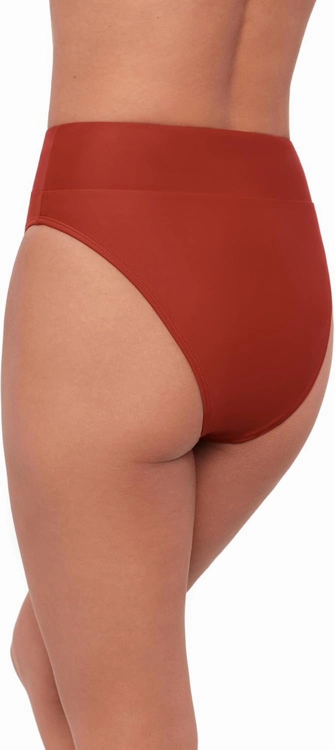 Sports Illustrated Women's Standard Wide Band Leg High Waist Bikini Bottom