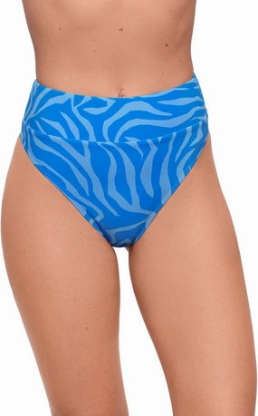 Sports Illustrated Women's Standard Wide Band Leg High Waist Bikini Bottom