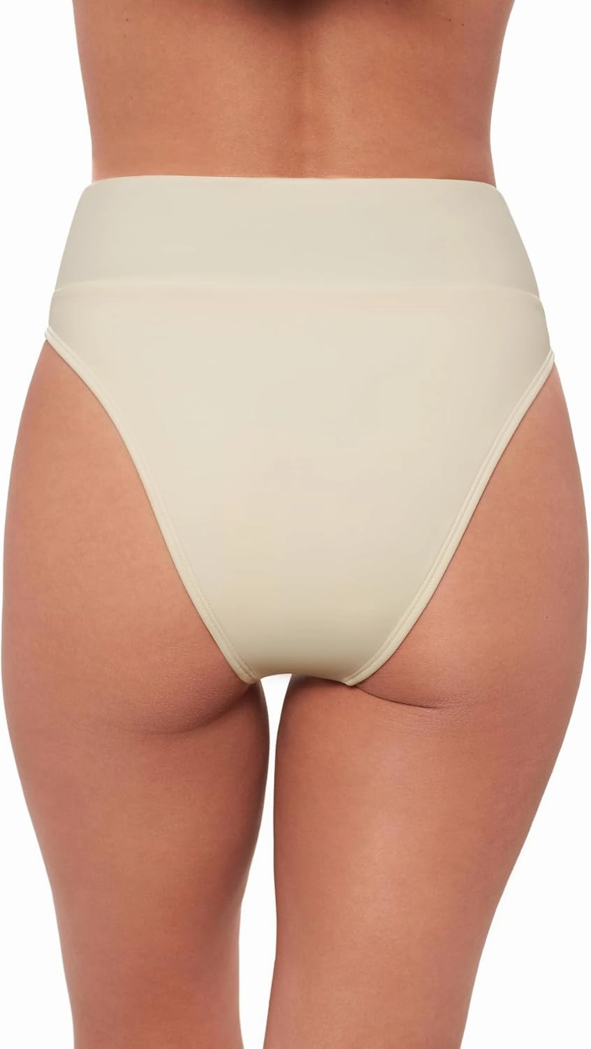 Sports Illustrated Women's Standard Wide Band Leg High Waist Bikini Bottom