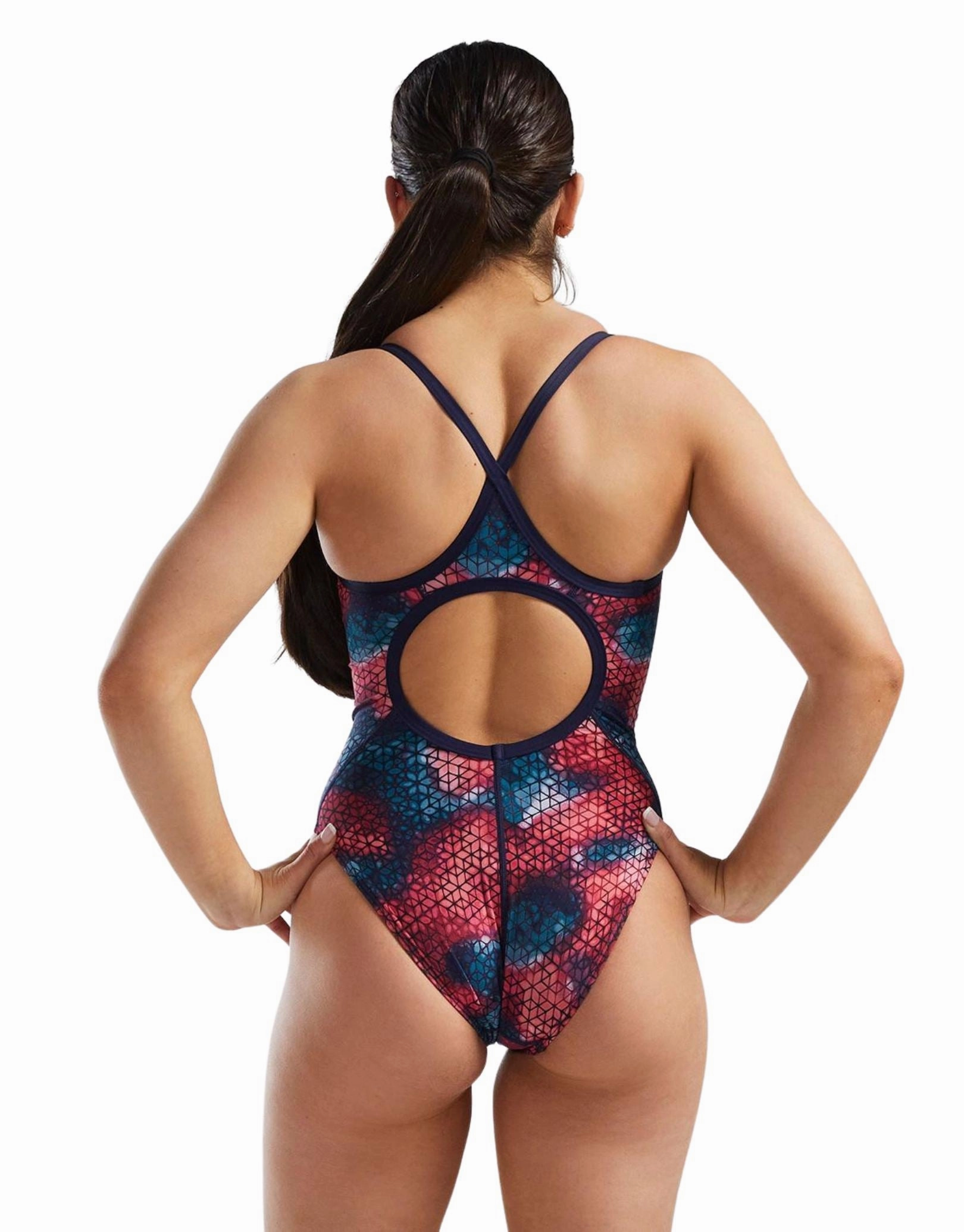 StarHex Durafast Elite Diamondfit Swimsuit - Red/Multi