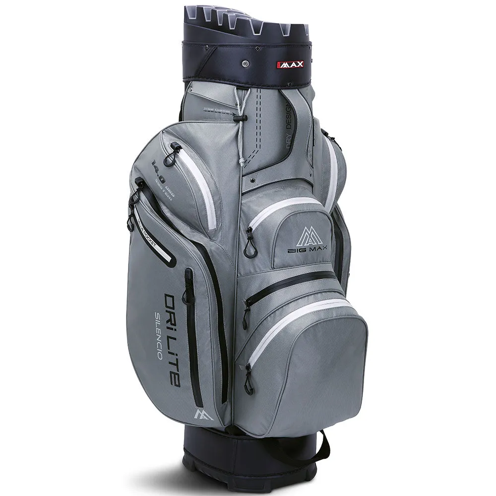 Big Max Dri Lite Silencio 2 Organiser Cart Bag - Grey/Black, Golf resistance bands, Leather golf gloves, Breathable golf pants
