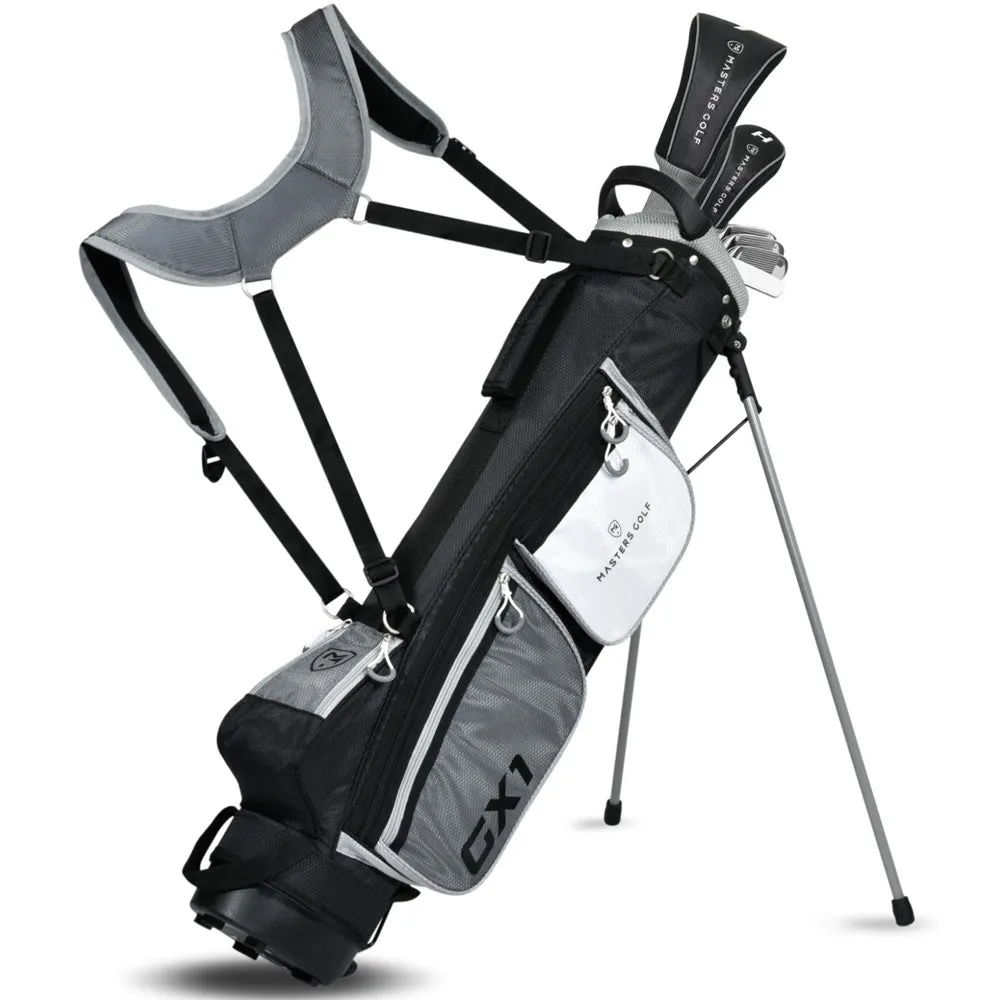 Masters GX1 7-Piece Stand Bag Package Set - Steel, Golf travel case, Team golf uniforms