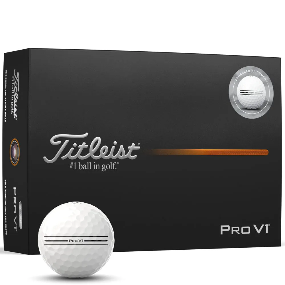 Steal the Spotlight Titleist Pro V1 Enhanced Alignment Golf Balls - White - 12 Pack Pick of the Season, Golf club travel bag hard case, Cyber Monday golf discounts, Best golf gifts 2024