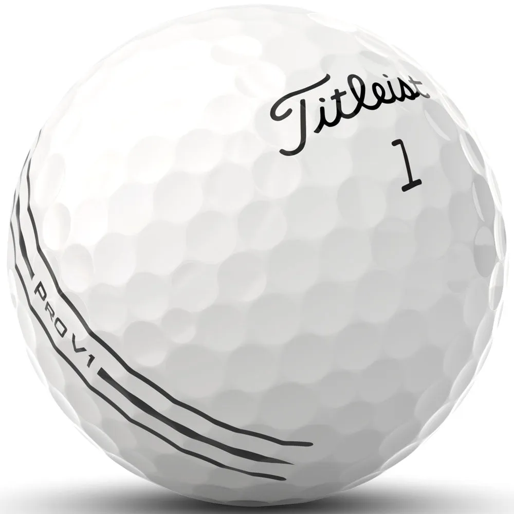 Titleist Pro V1 Enhanced Alignment Golf Balls - White - 12 Pack, Yellow golf balls, Waterproof golf shoes